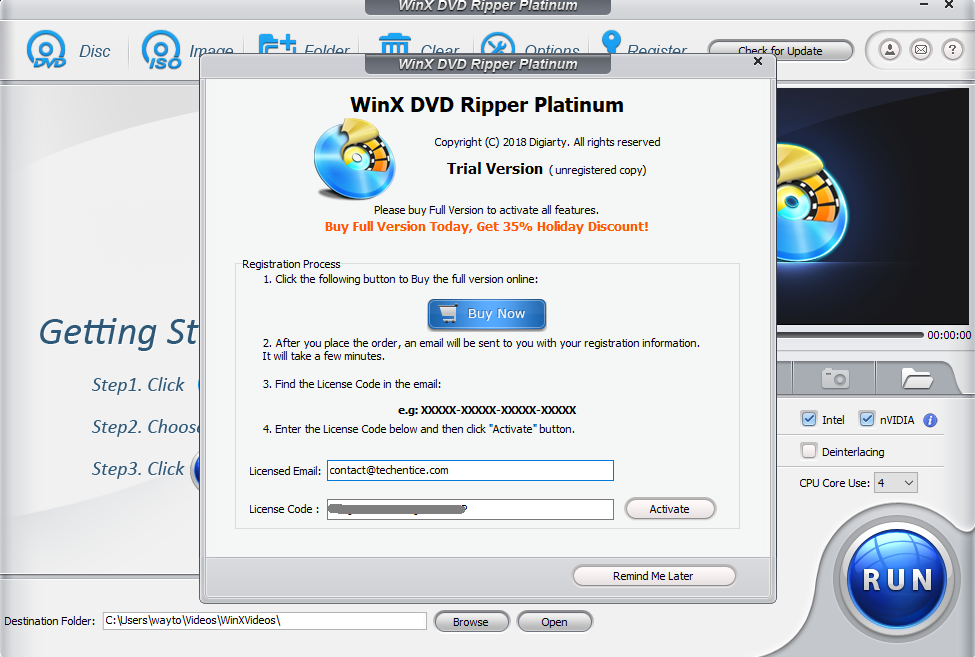 WinX DVD Ripper Platinum 8.22.1.246 for mac download